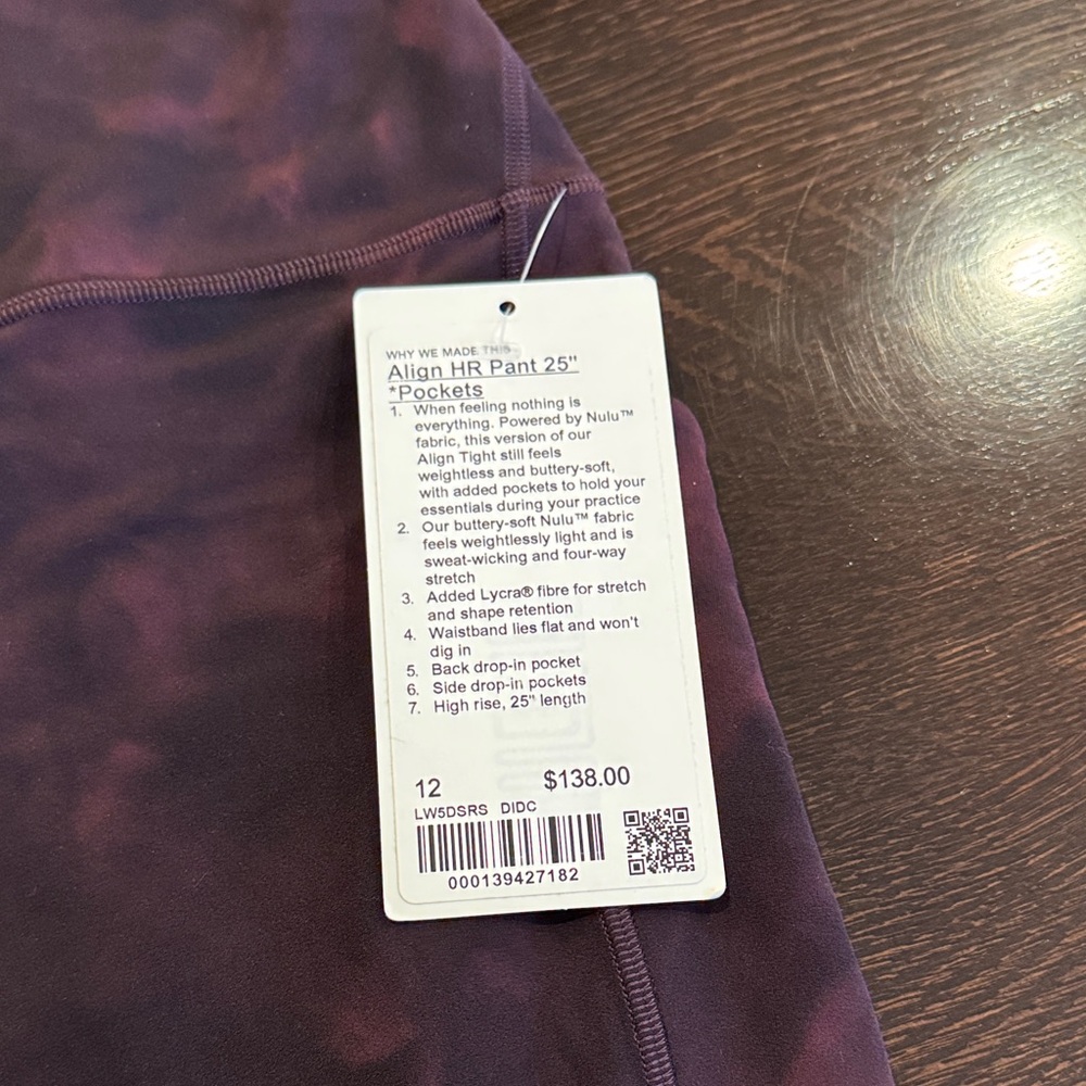 Align HR Pant 25" in Purple